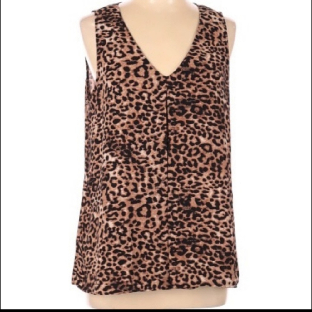 DANIEL RAINN Leopard Print Tunic Tank